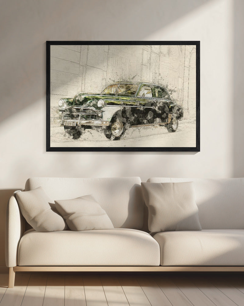Retro Car | Canvas