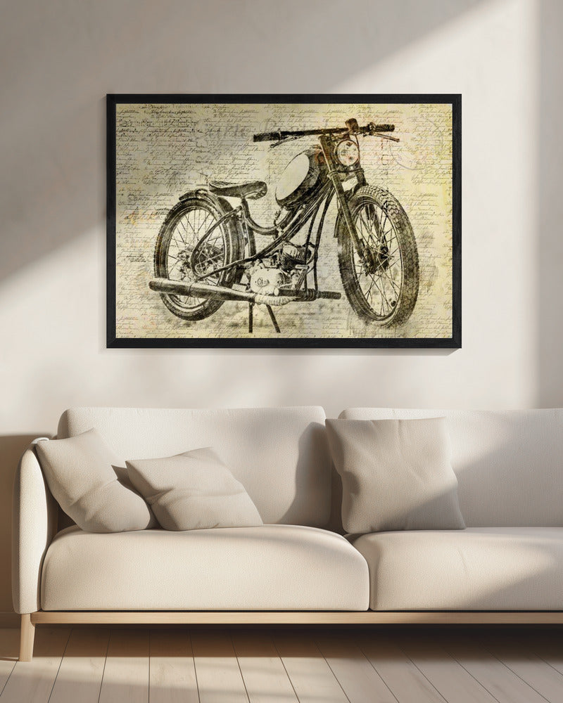 old motor cycle | Canvas