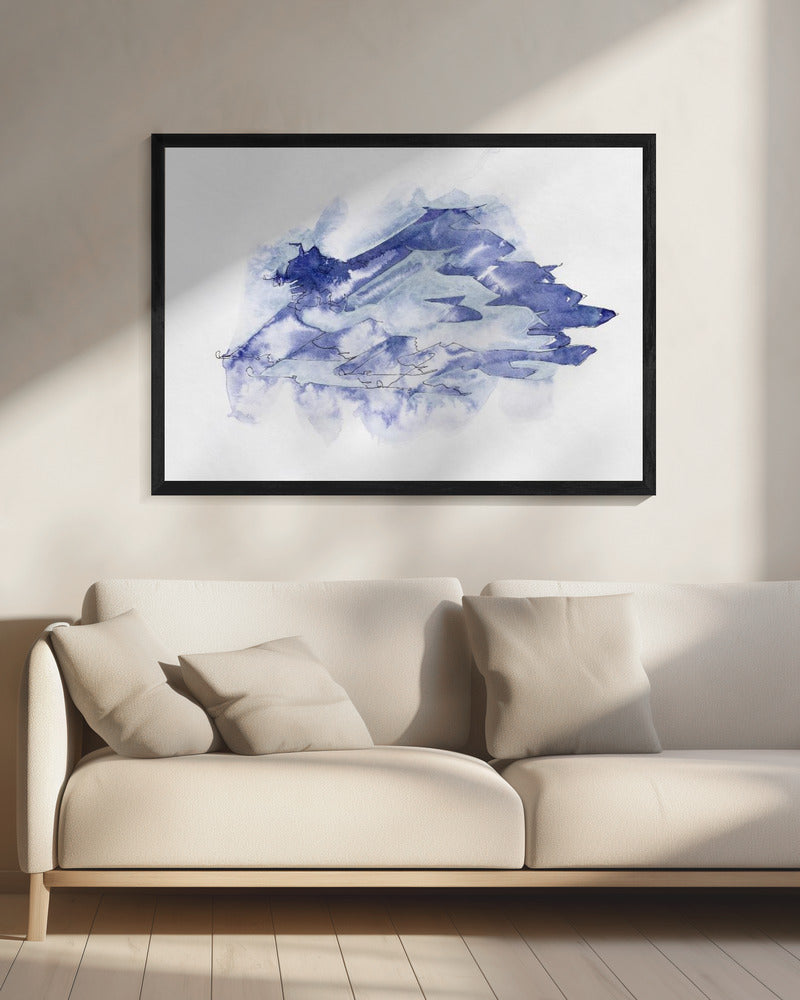 Kampfjet Study (indigo 4) | Canvas