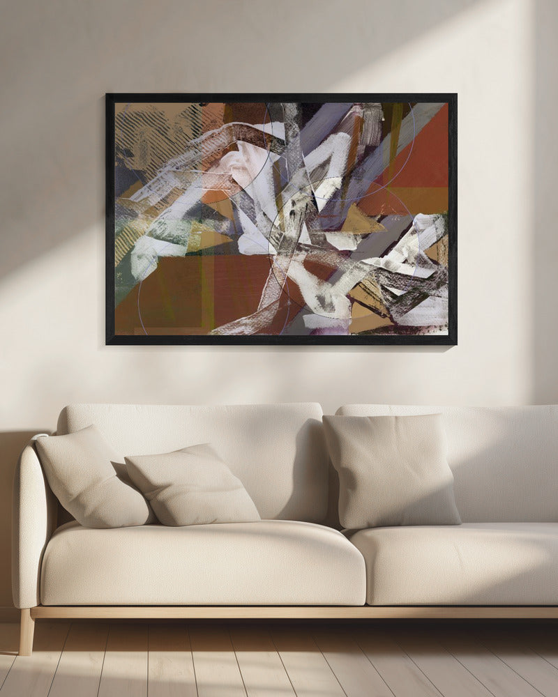 Abstract Circles and Textures 3 | Canvas