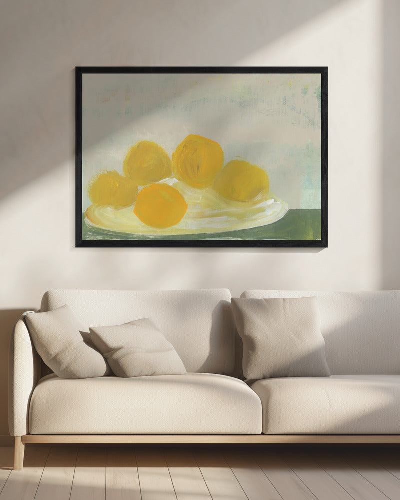 Limoni sul piatto No 1 | Canvas
