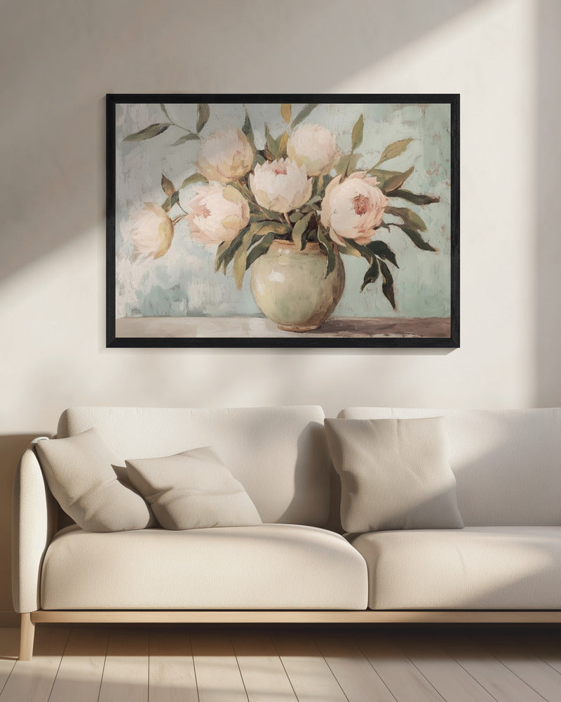 Peonies Flower Still Life | Canvas