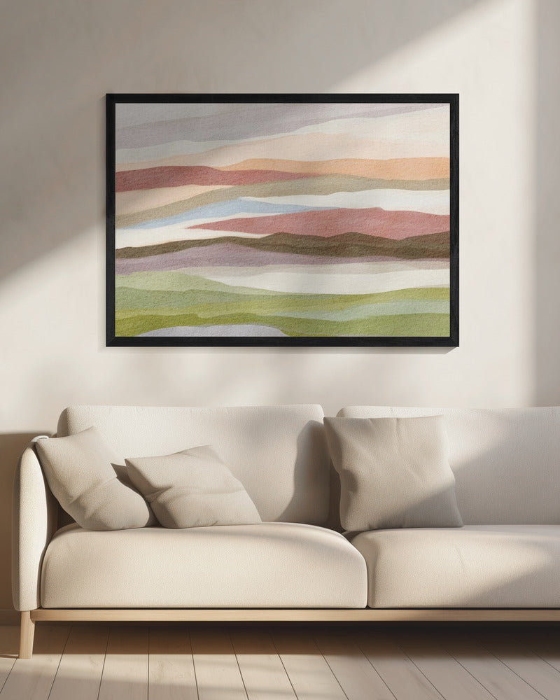 Abstract watercolor landscape | Canvas