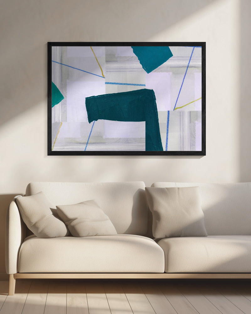 Abstract Composition In Blue 3 | Canvas