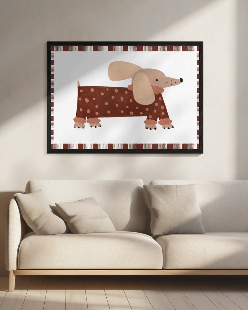 Dotted Dachshund | Canvas