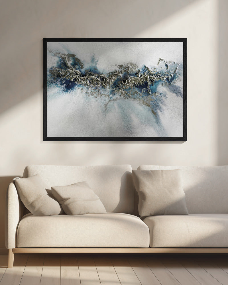 Most Popular - Gilded Weave - Whitecaps painting | Canvas