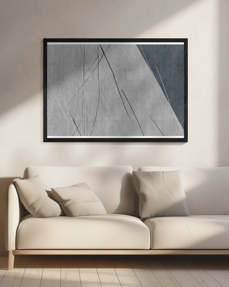 Abstract Lines on Grey | Canvas