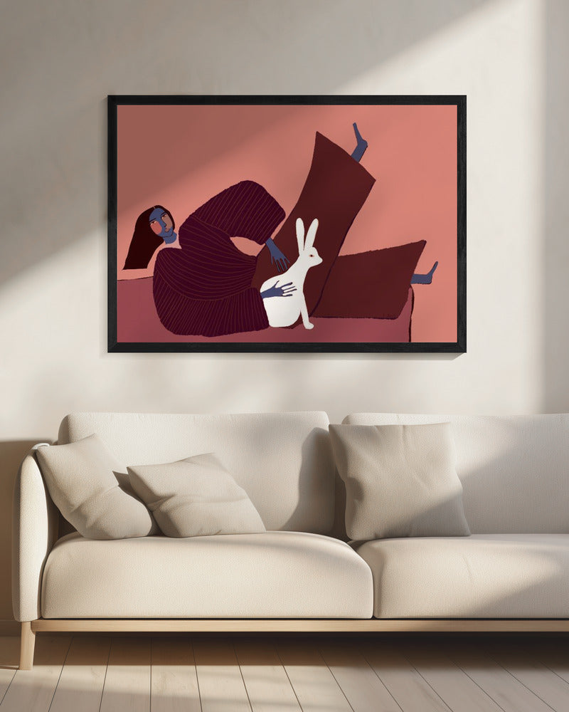 Rabbit lover | Canvas