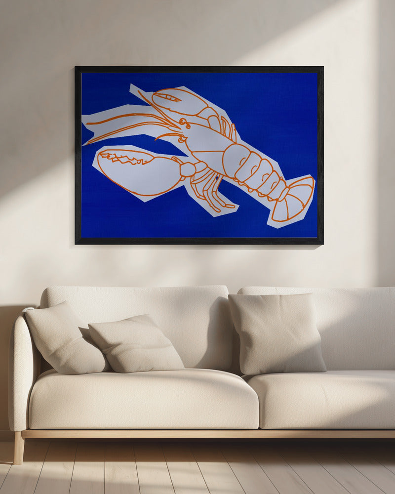 Lobster in Lines | Canvas