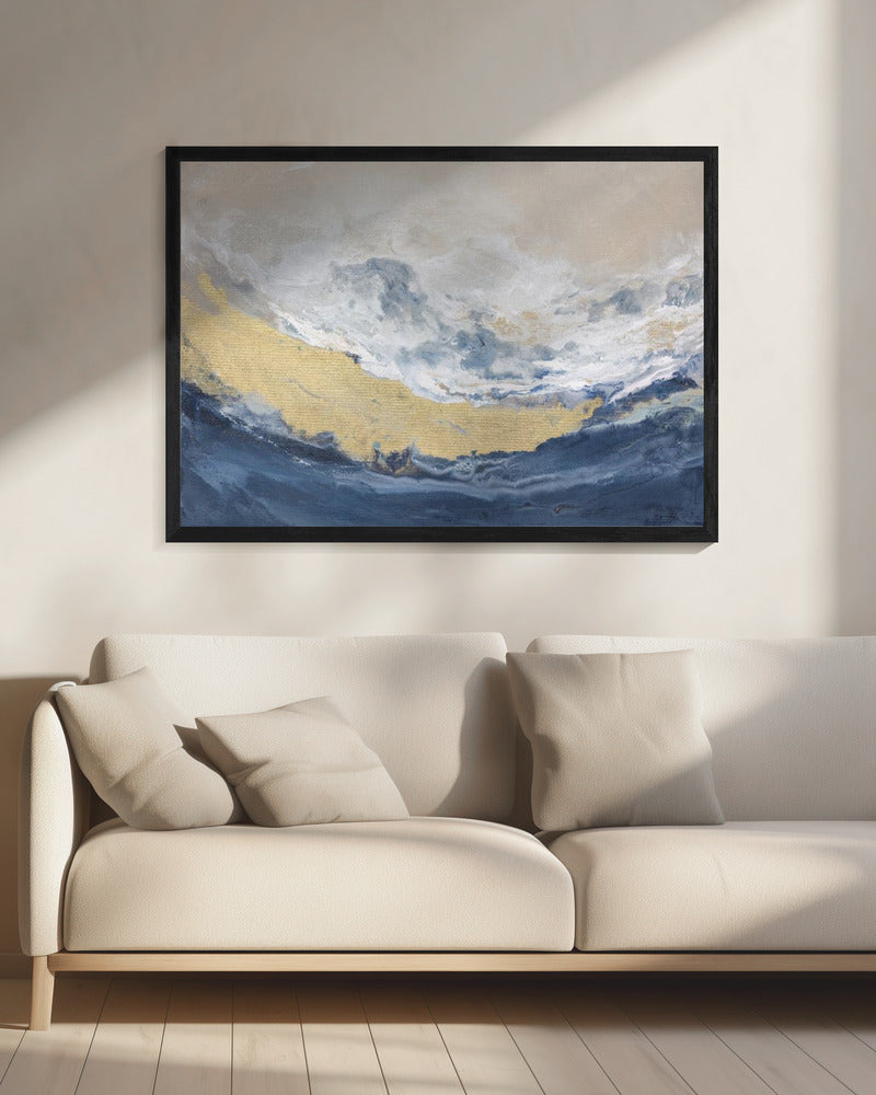 Golden Horizon Wave | Canvas