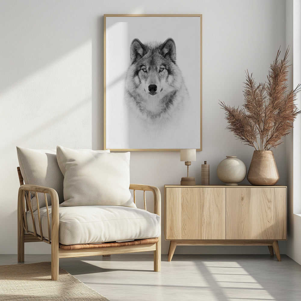 Portrait of a Timber Wolf | Poster