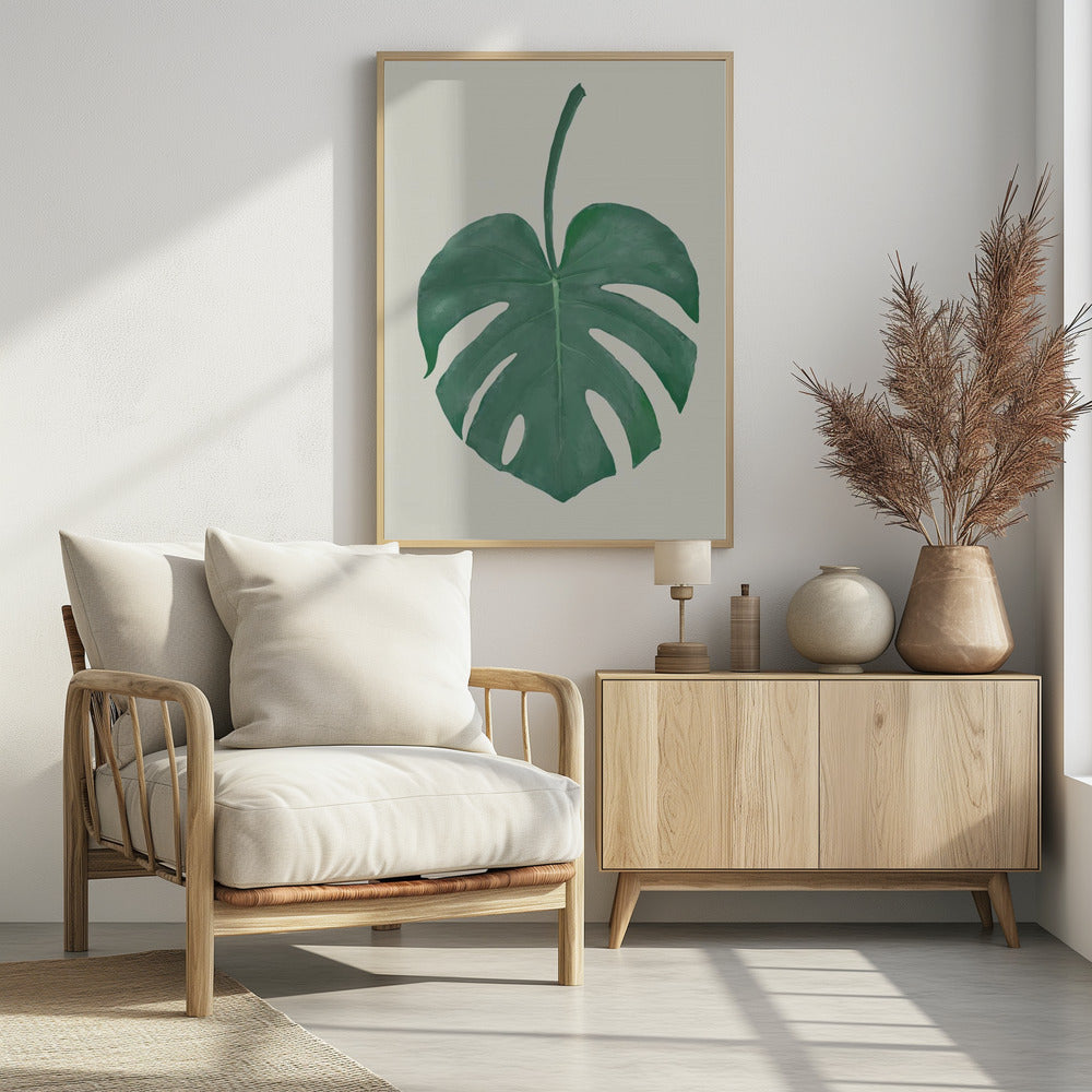 Monstera Aqua 05 | Poster