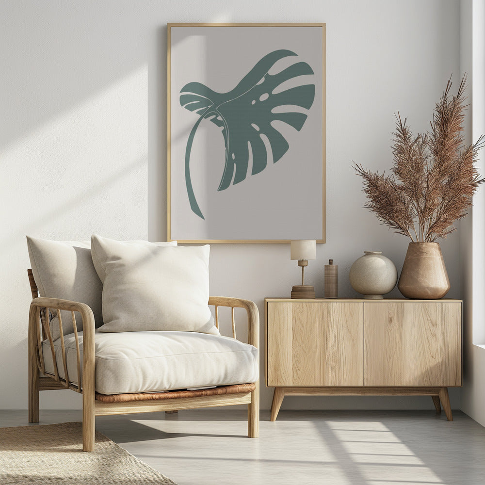 Monstera Bent Green | Poster