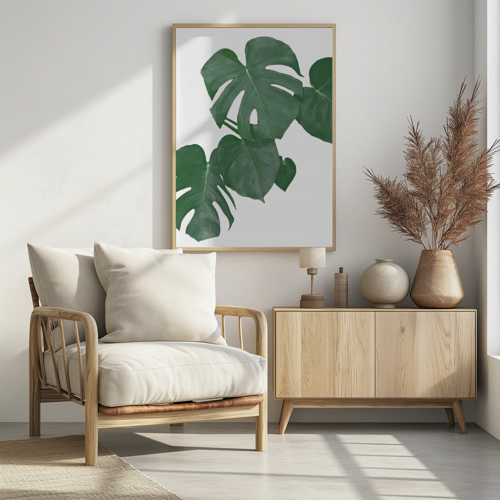 Monstera Aqua 01 | Poster