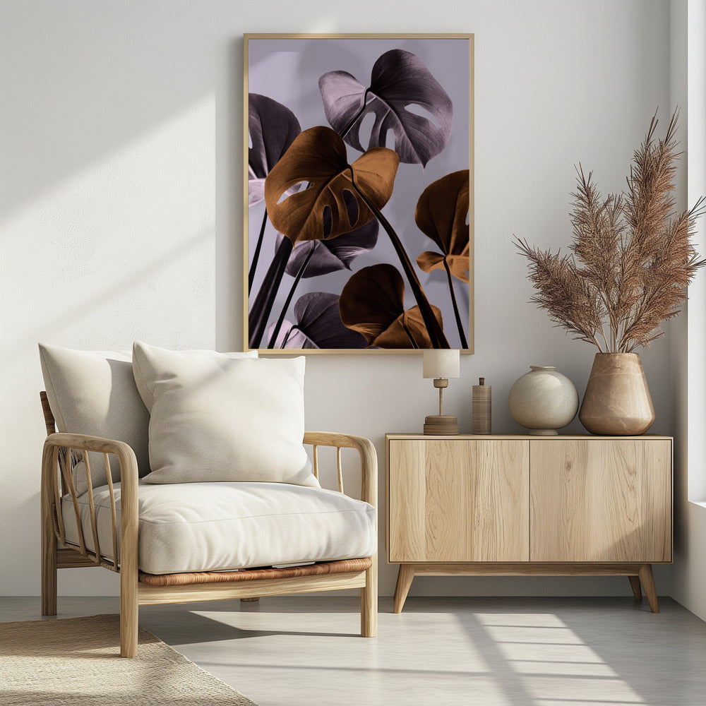 Monstera Purple 01 | Poster