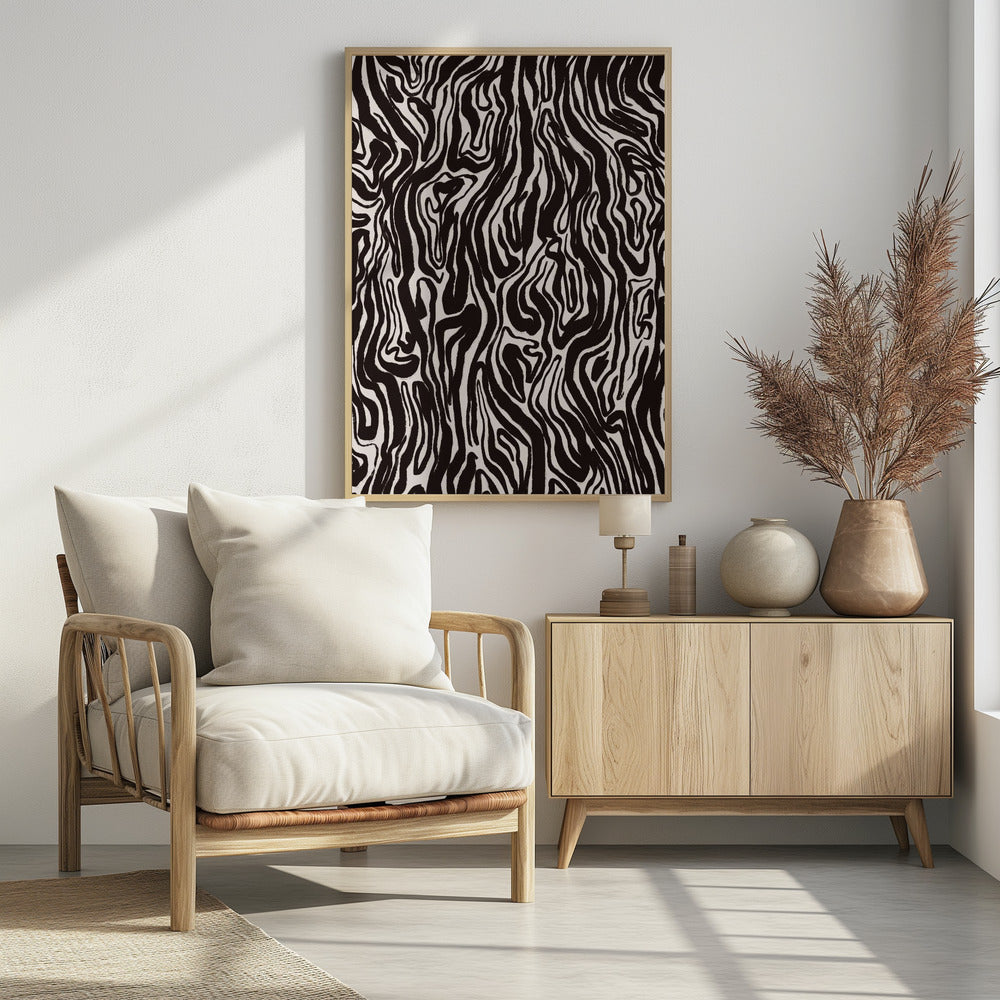 Zebra Waves | Poster