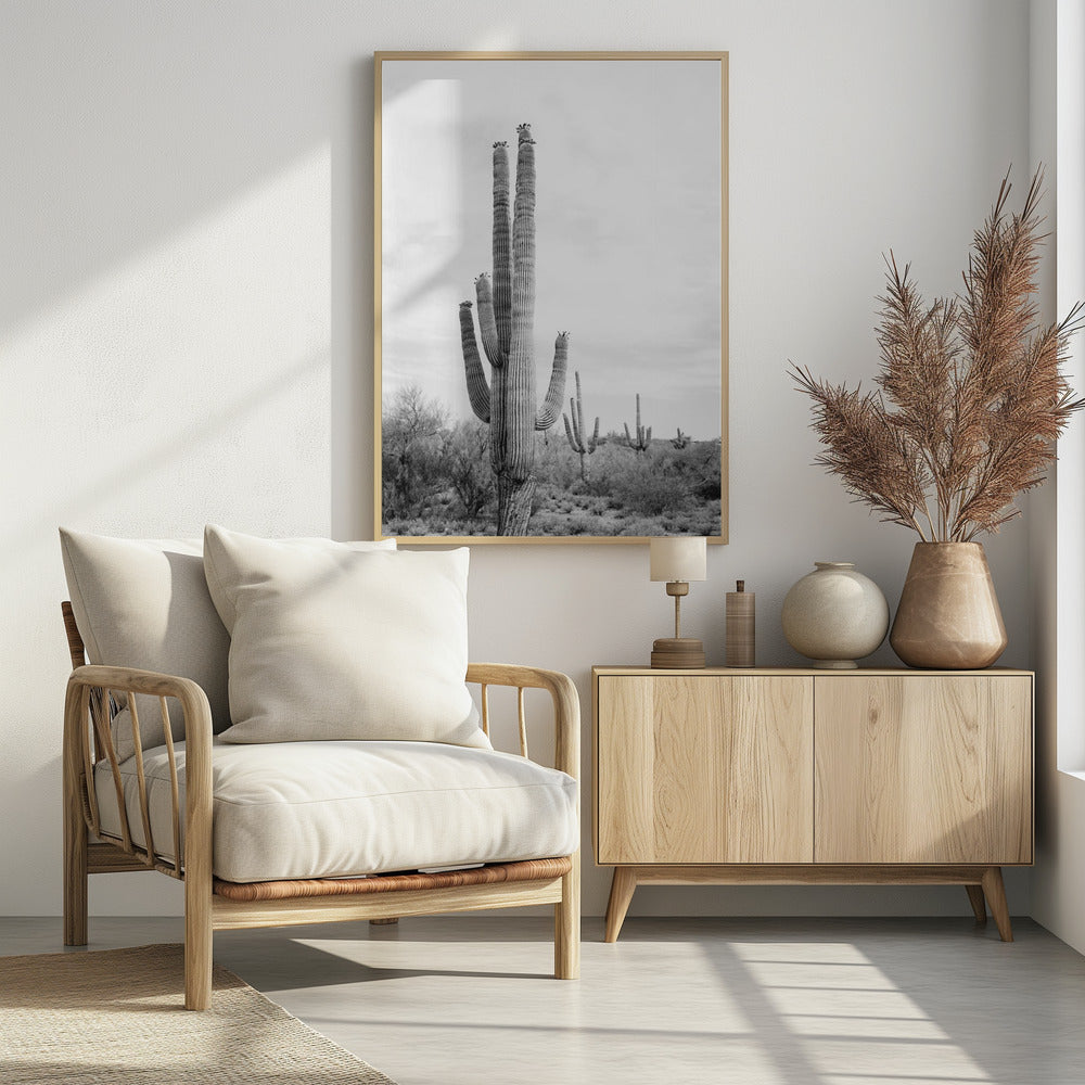 Saguaro B&W | Poster