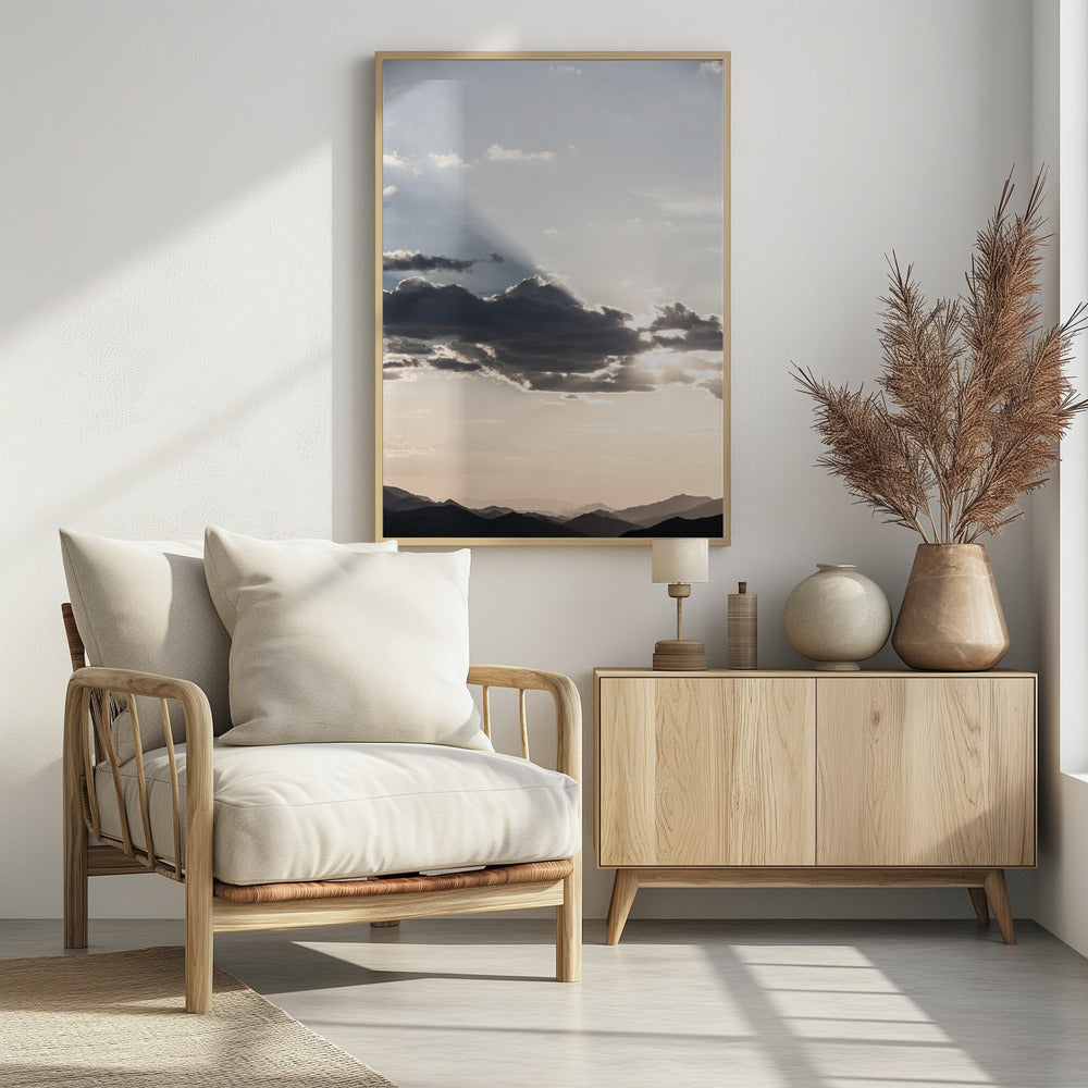 Mountain Landscape With Dramatic Clouds | Poster