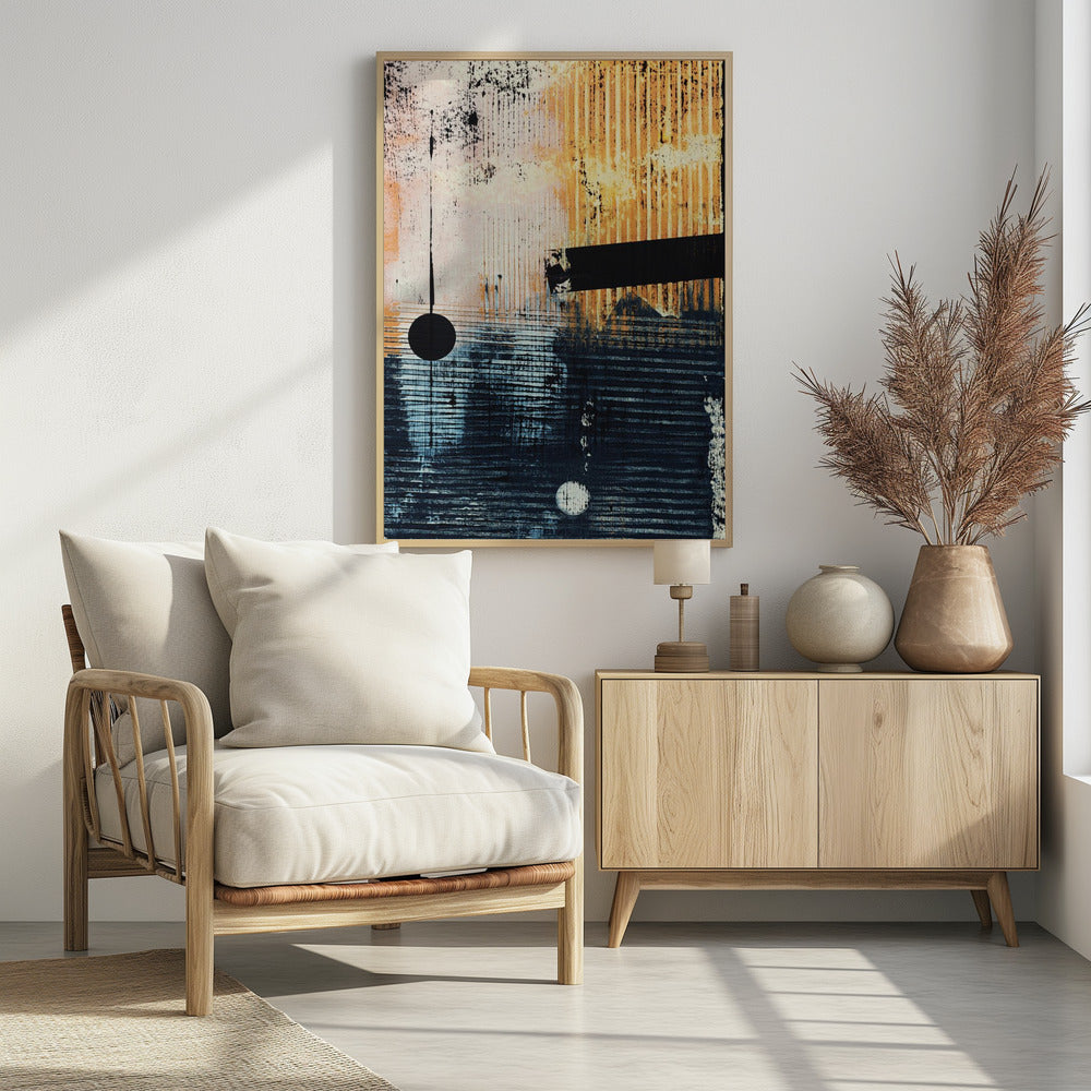 Abstract Artwork With Geometric Composition | Poster