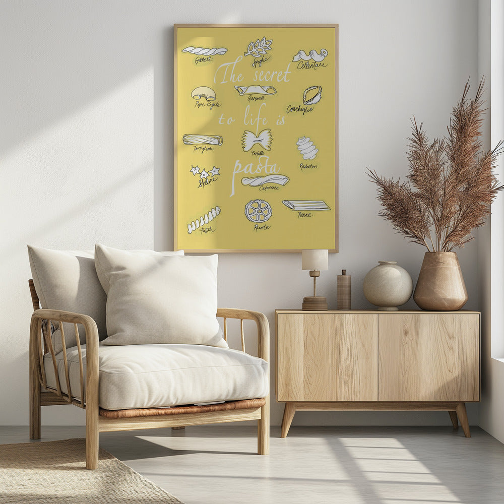 The Secret To Life Is Pasta | Poster