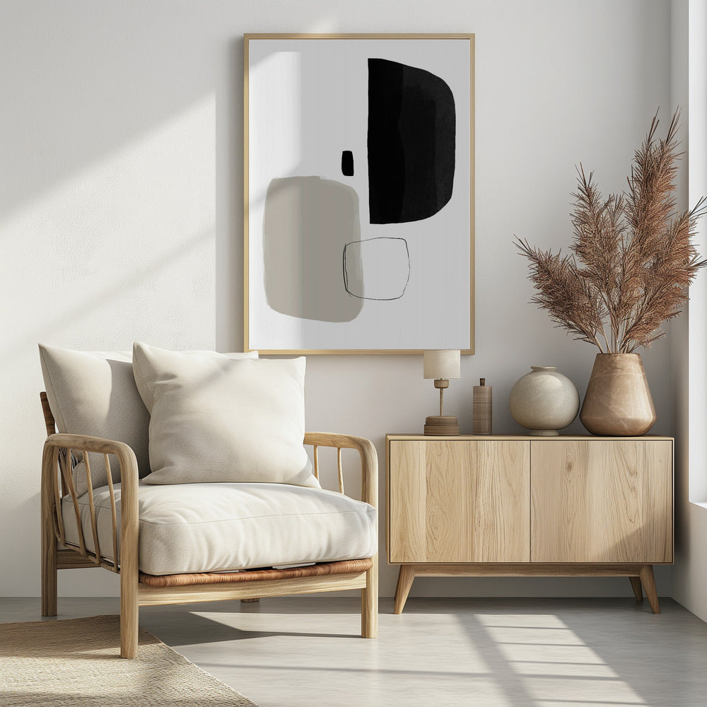 Monochrome Shapes | Poster