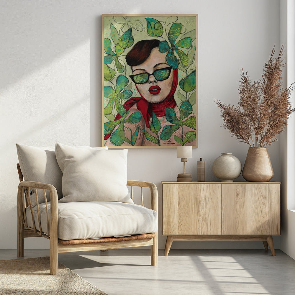 Retro lady 4 | Poster