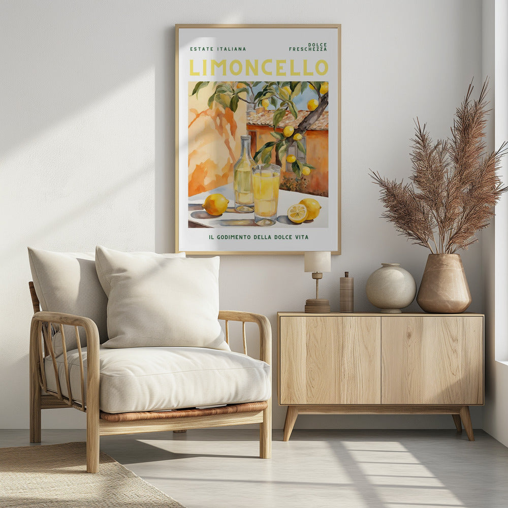 Limoncello, Aquarell, Fresh | Poster