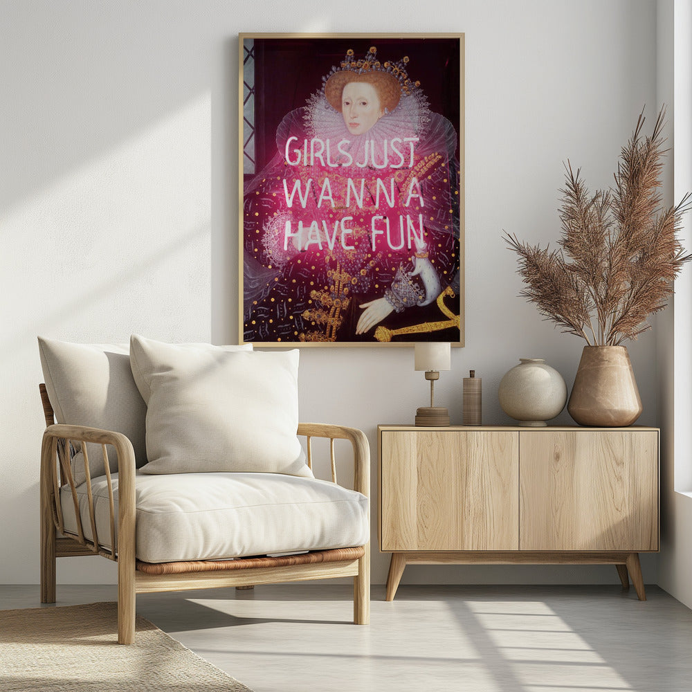 Queenelizabethneon Ratioiso | Poster