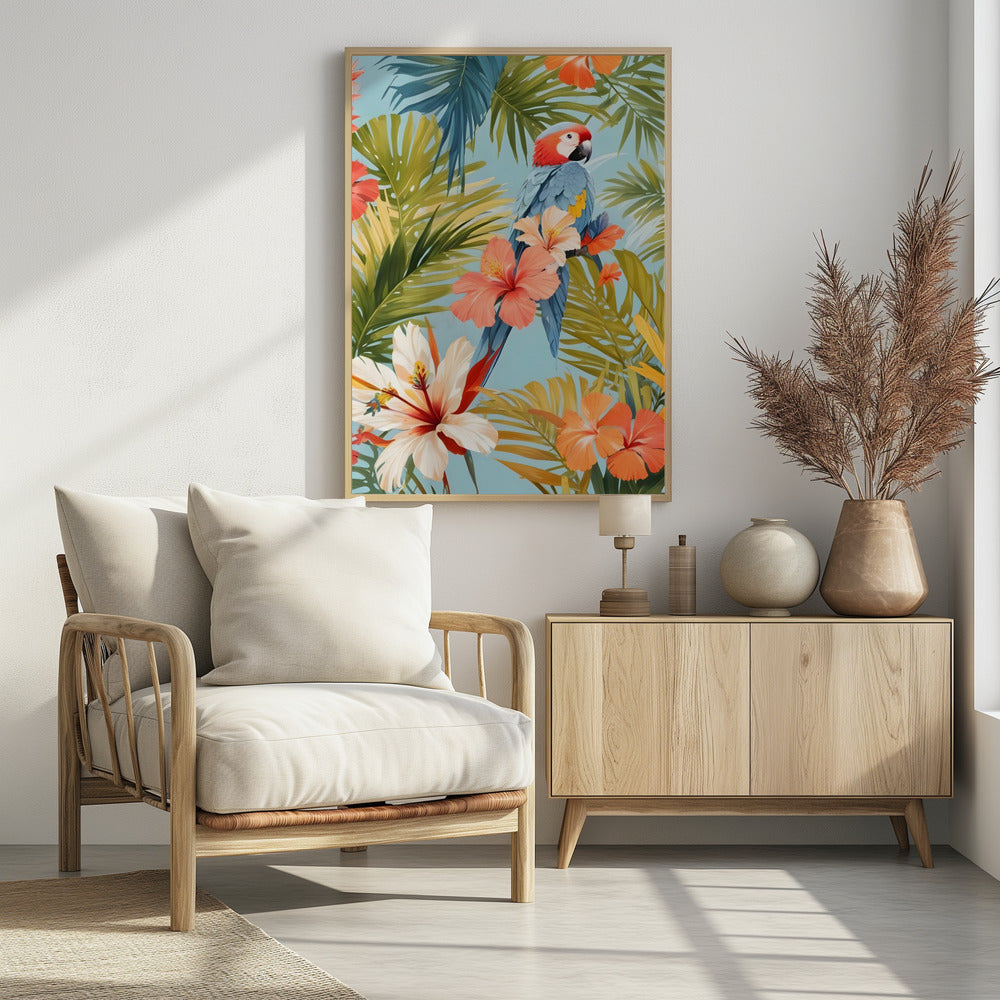 Macaw Tropical Solitude | Poster