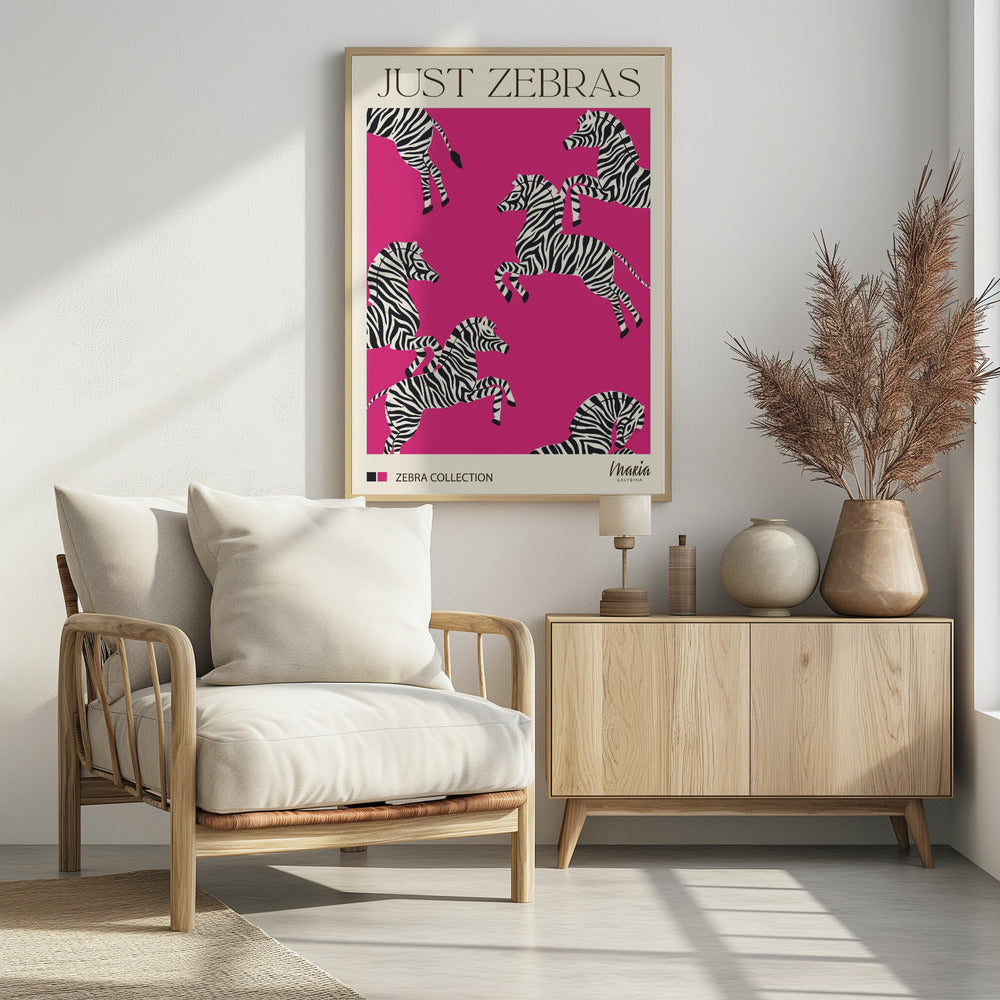 JUST ZEBRAS. Zebra Collection | Poster