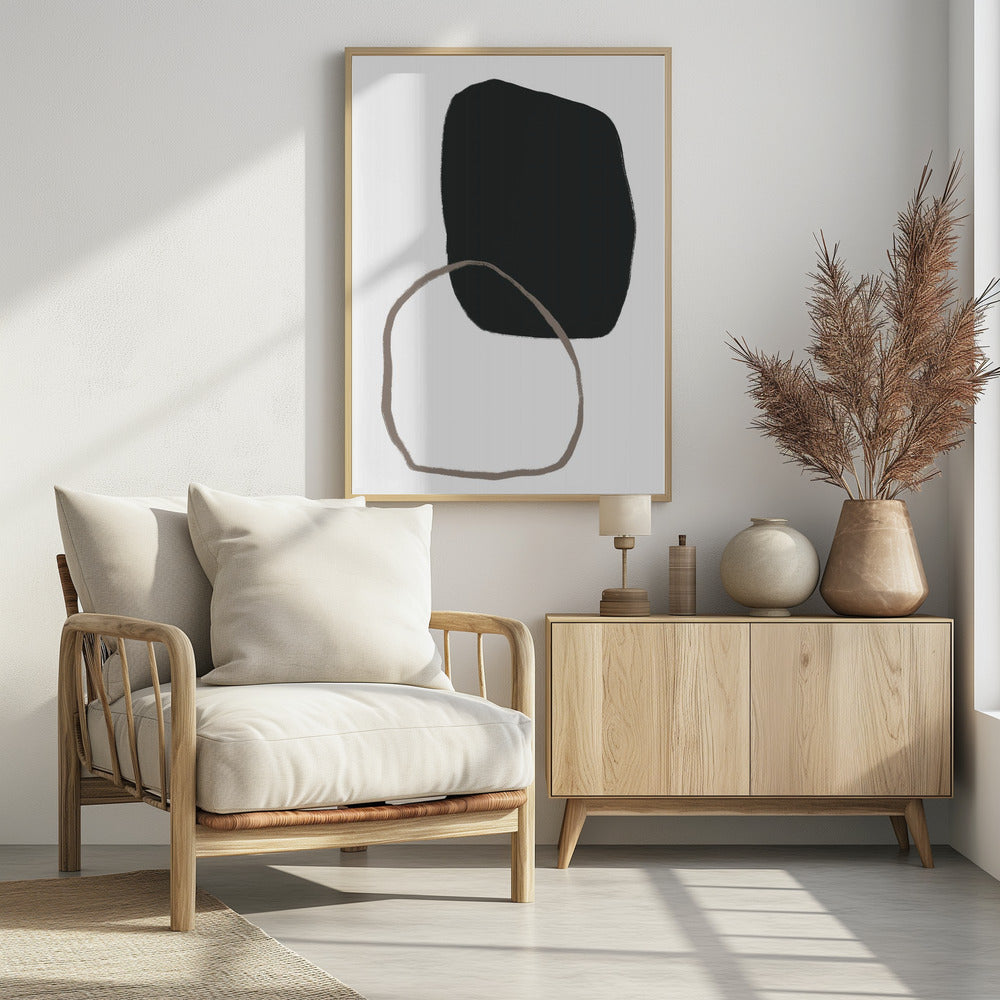 Black Organic Shape | Poster