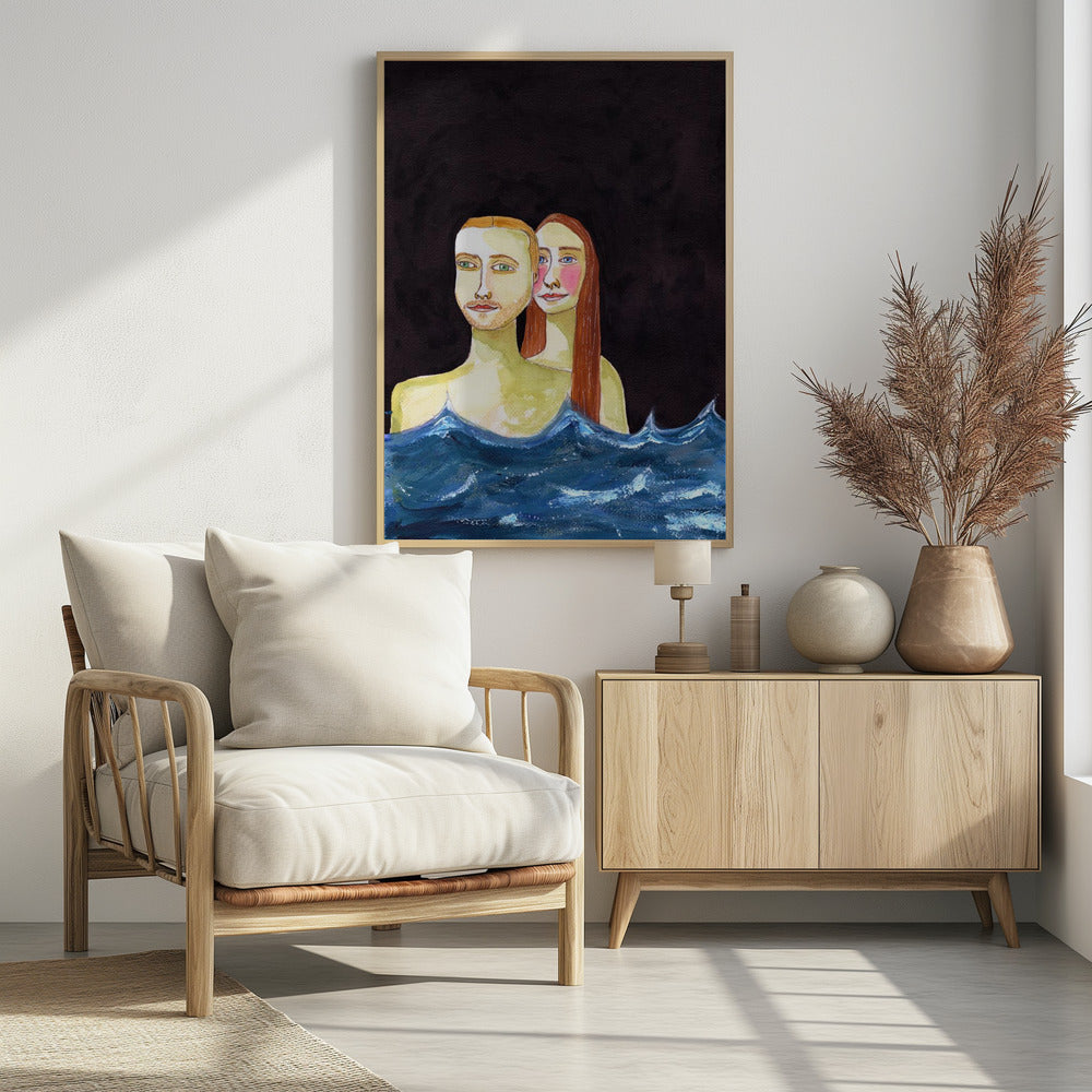 The Swimming Couple | Poster