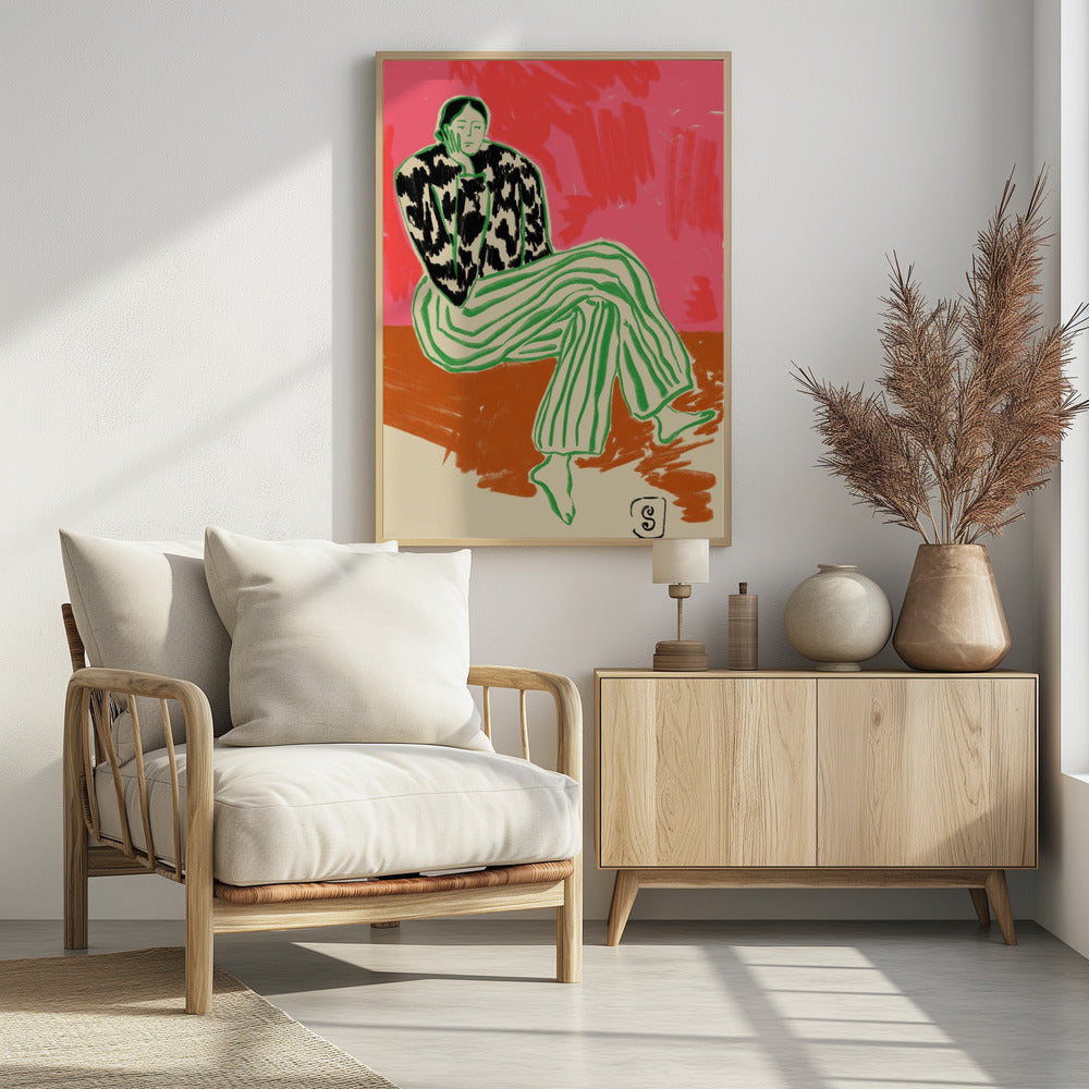 Calm Woman Portrait | Poster