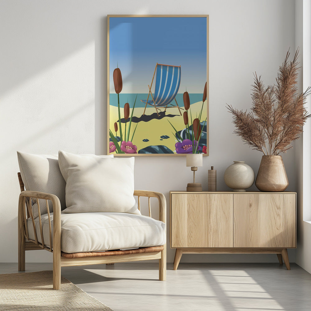 Seaside Deck Chair | Poster