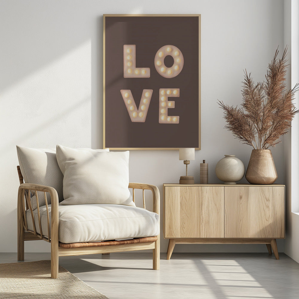 Love Lightletters Coffee Quartz | Poster