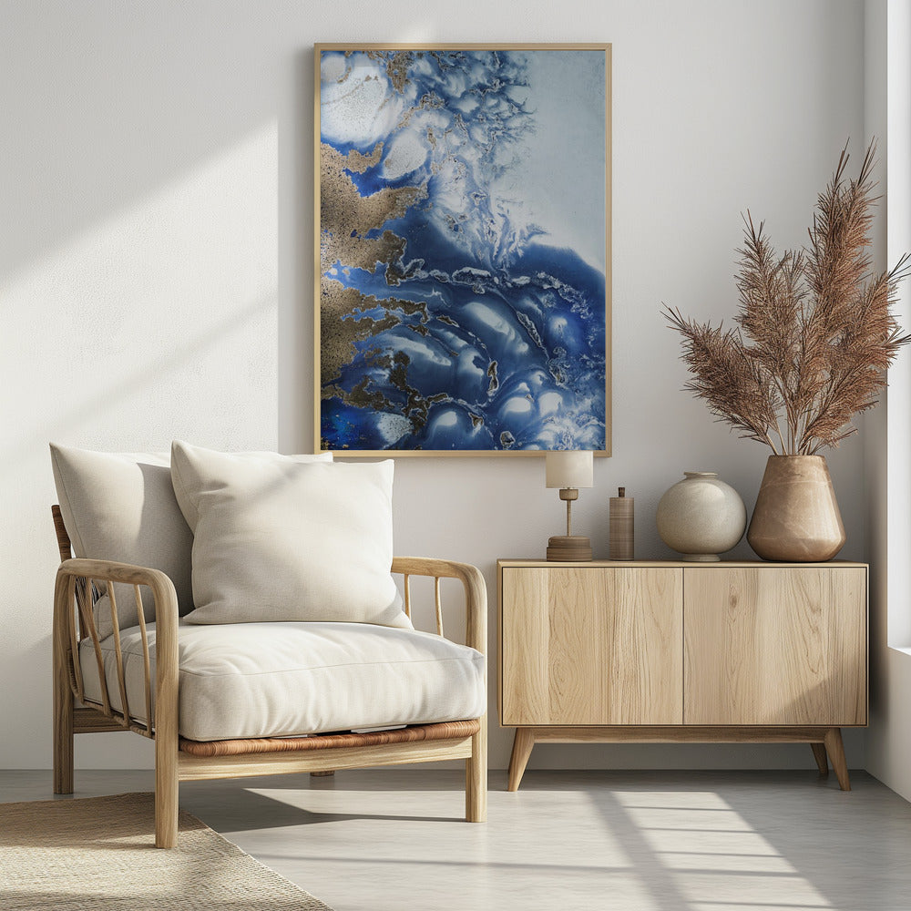 Peaceful - Ocean Wave Waltz - Oceanic textures | Poster