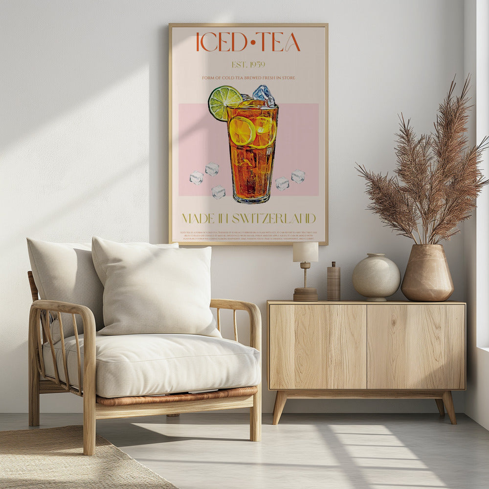 Refreshing Glass of Iced Tea | Poster