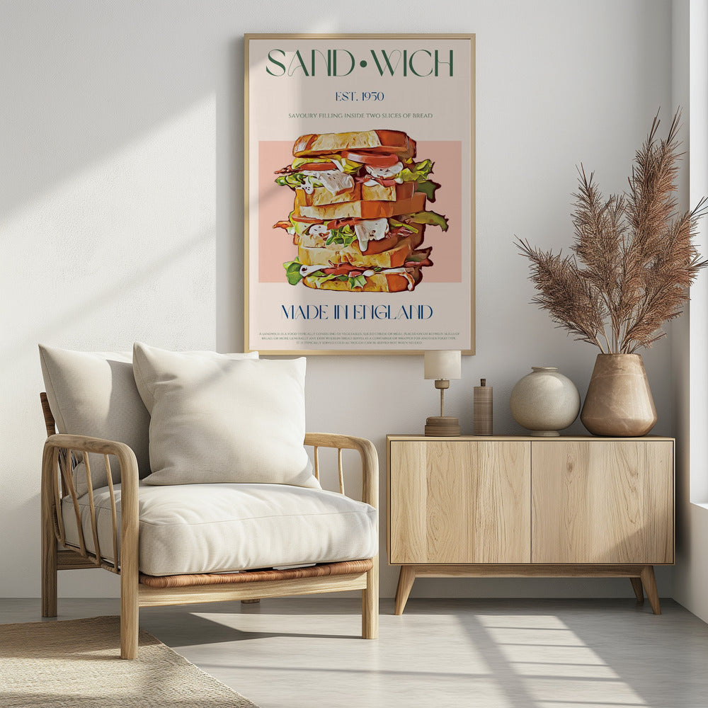 Classic Sandwich Made In England | Poster
