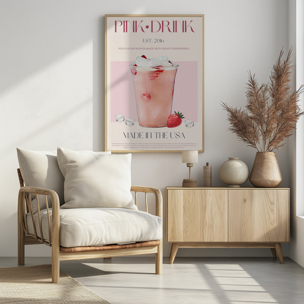 Pink Drink Print | Poster