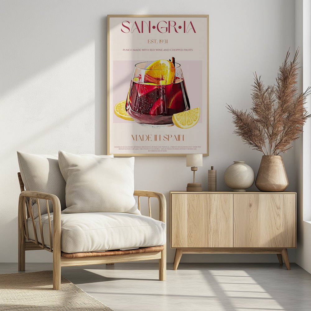 A Glass Filled With Red Wine | Poster