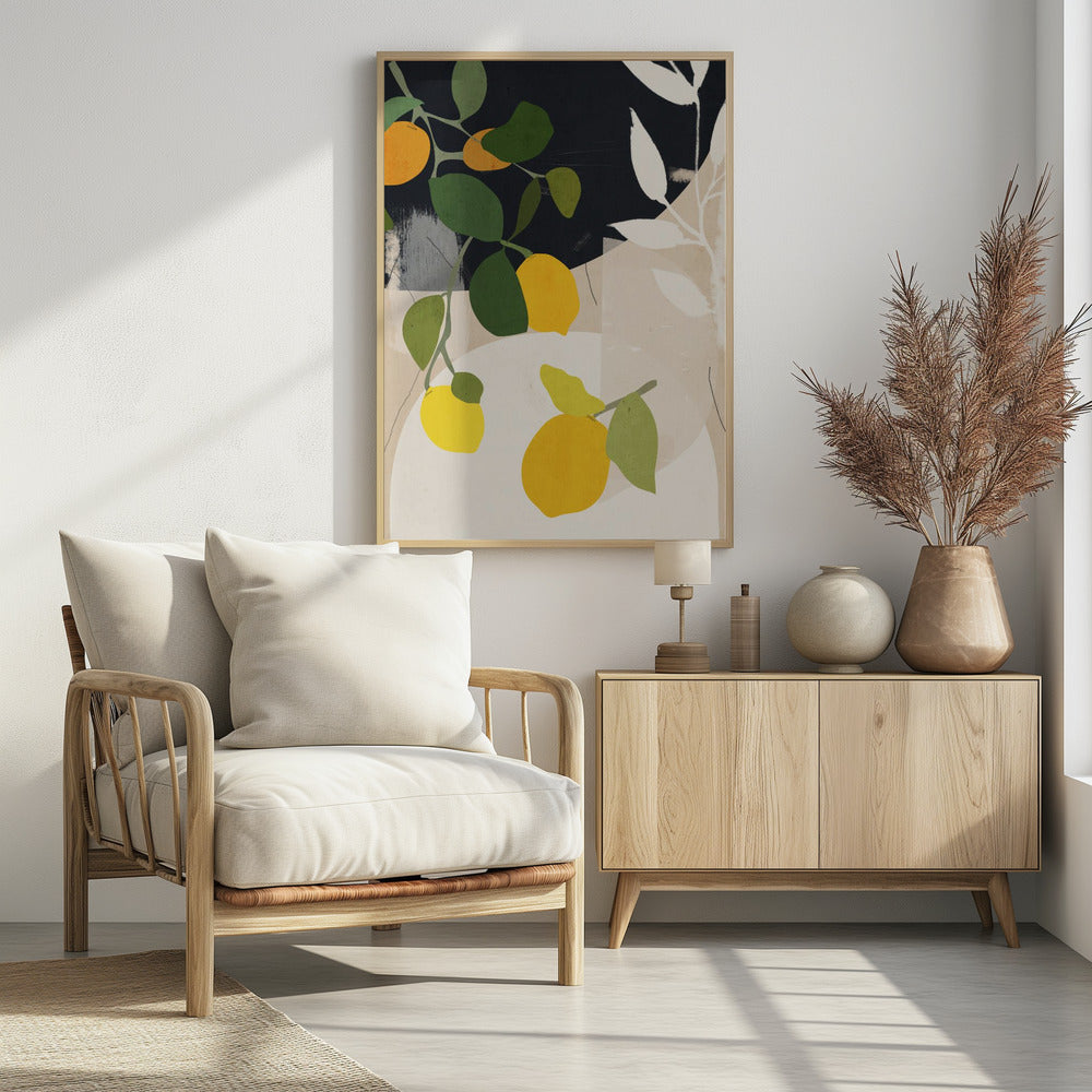 Lemon Abstract Art | Poster