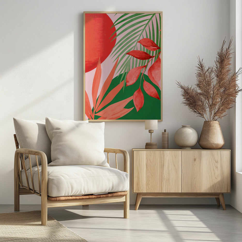 Abstract Art Tropical Garden | Poster