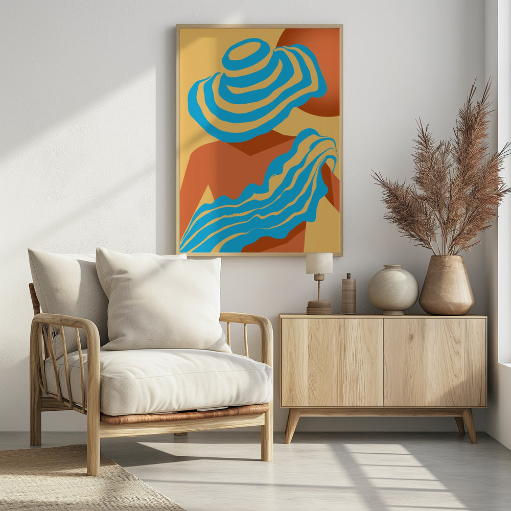Sunlit Wavesstripe | Poster
