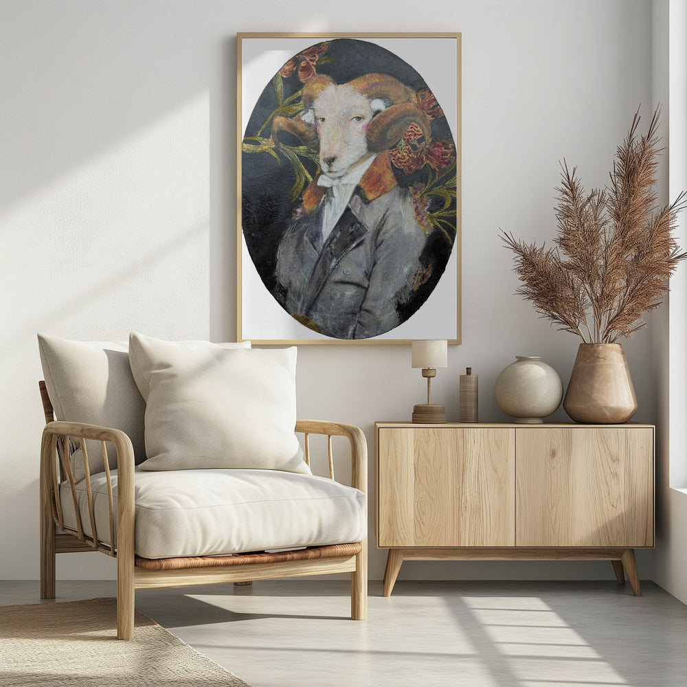 Regal Ram Portrait | Poster