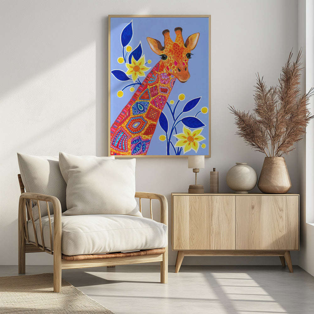 Patterned Giraffe | Poster