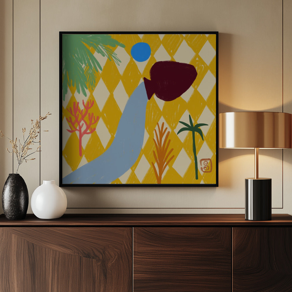 Vibrant Oasis Flow | Poster