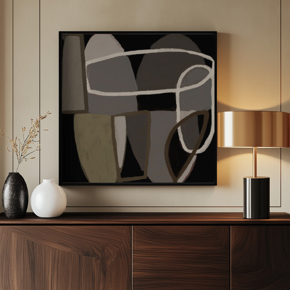 Abstract black and white | Poster