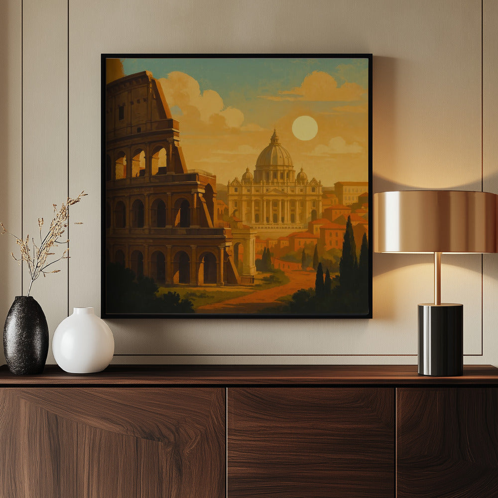 Rome At Golden Dawn | Poster