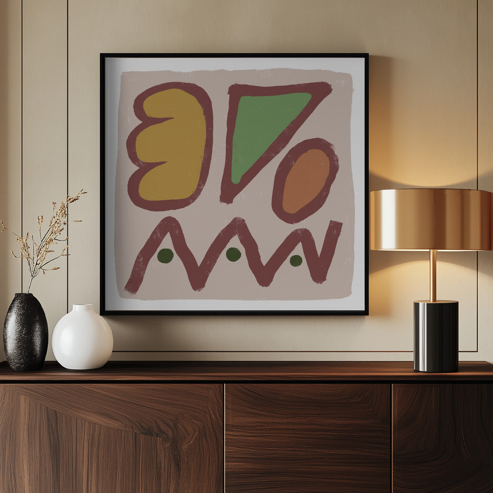 Modern art shapes | Poster