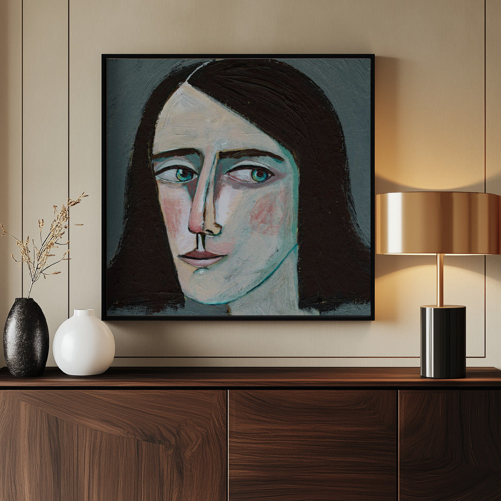 Face Woman Portrait - Never Look Back | Poster